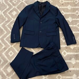 Zara boys navy blue suit size 7.